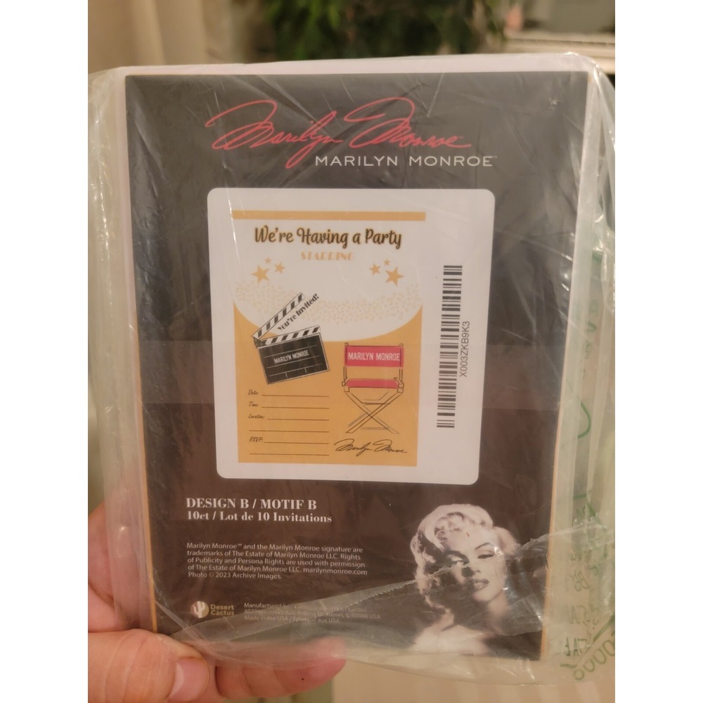 marilyn monroe "Were Having a Party" Invitations